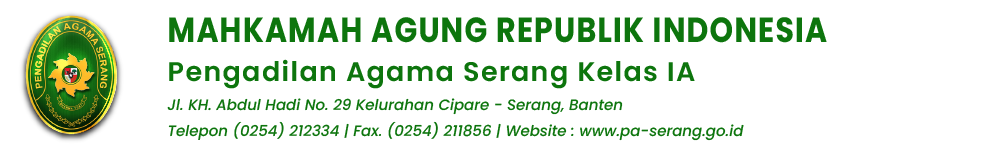 Pengadilan Agama Serang Kelas I A